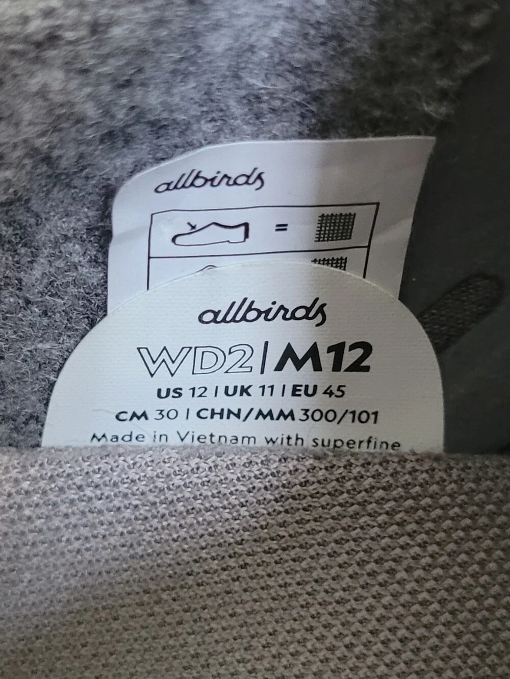 allbirds Men's Wool Dasher Mizzle sneakers in a hazy indigo Size 12